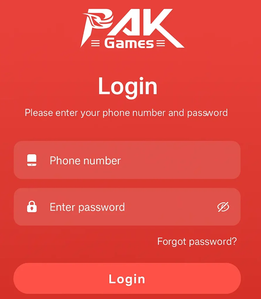 Pak Game Login
