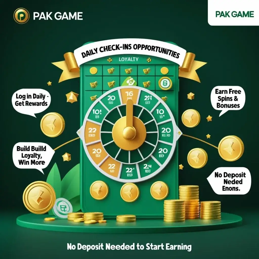 Daily Check-Ins and Recharge Opportunities on Pak Game